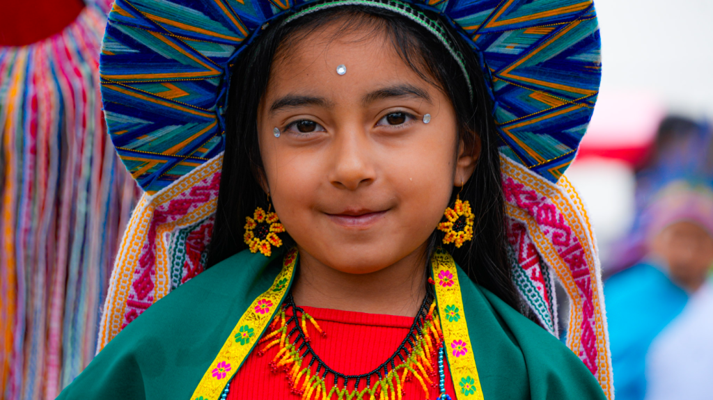 Niños en el desfile